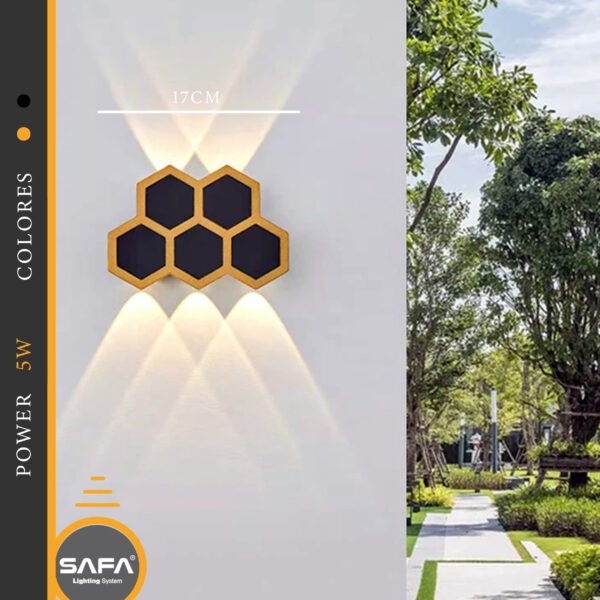 Beehive LED wall luminaire