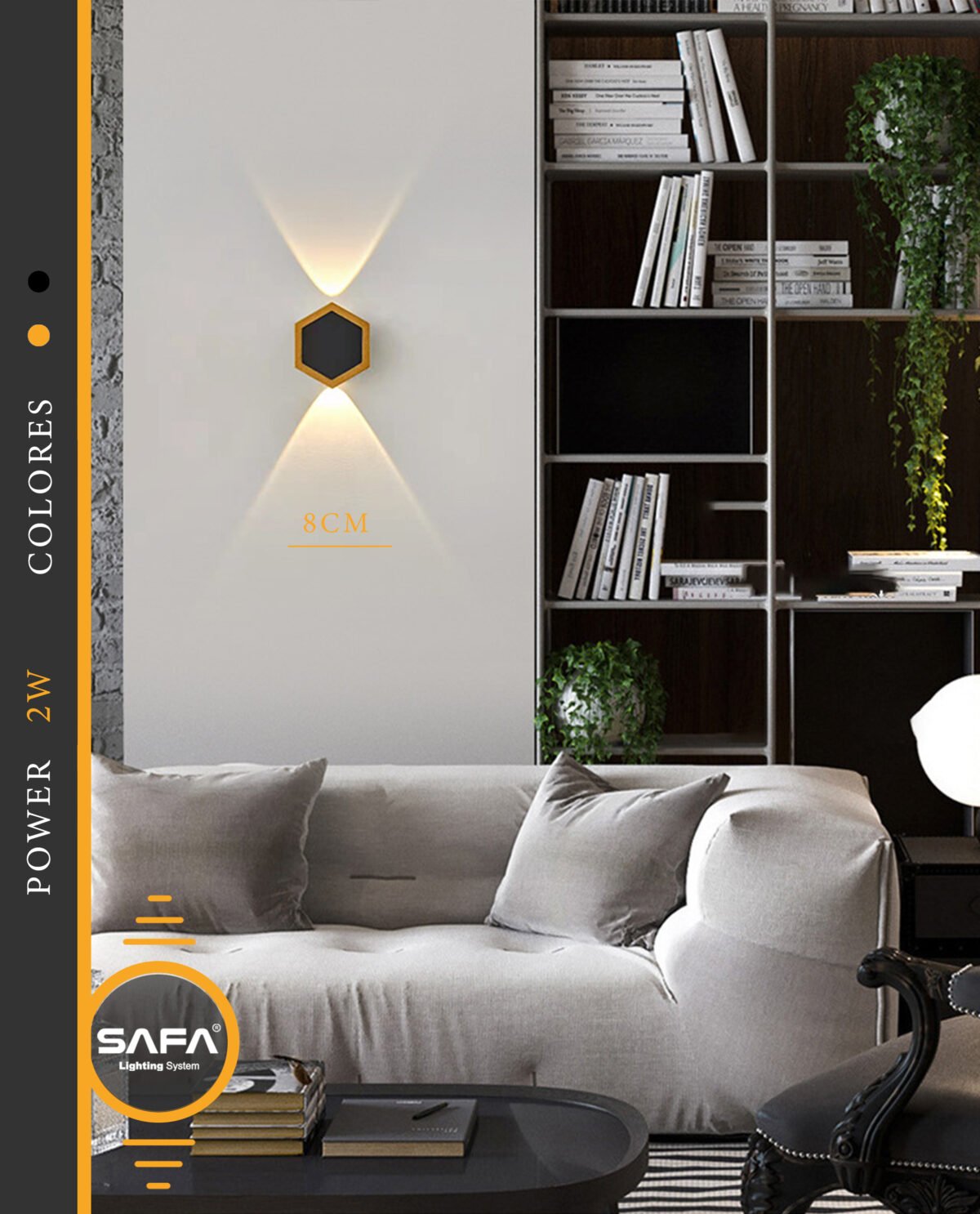 Beehive LED wall luminaire - Image 1
