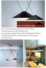 Cone Lamp Hanging For Belt Link Lighting Track - Image 2